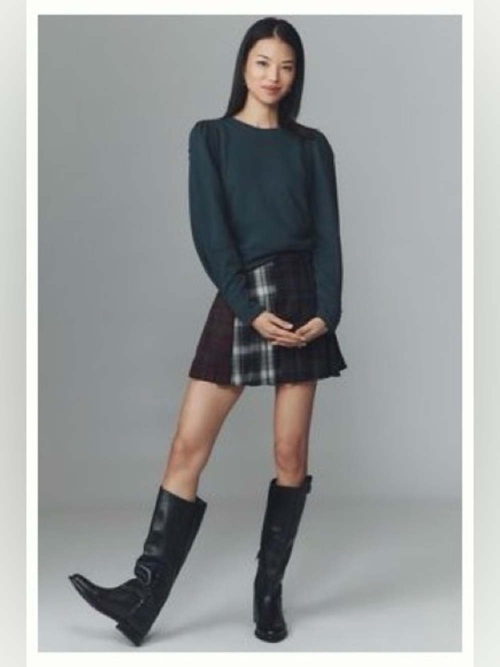 Anthropologie Fastened Puff-Sleeve Pullover - Size XXS - BNWT